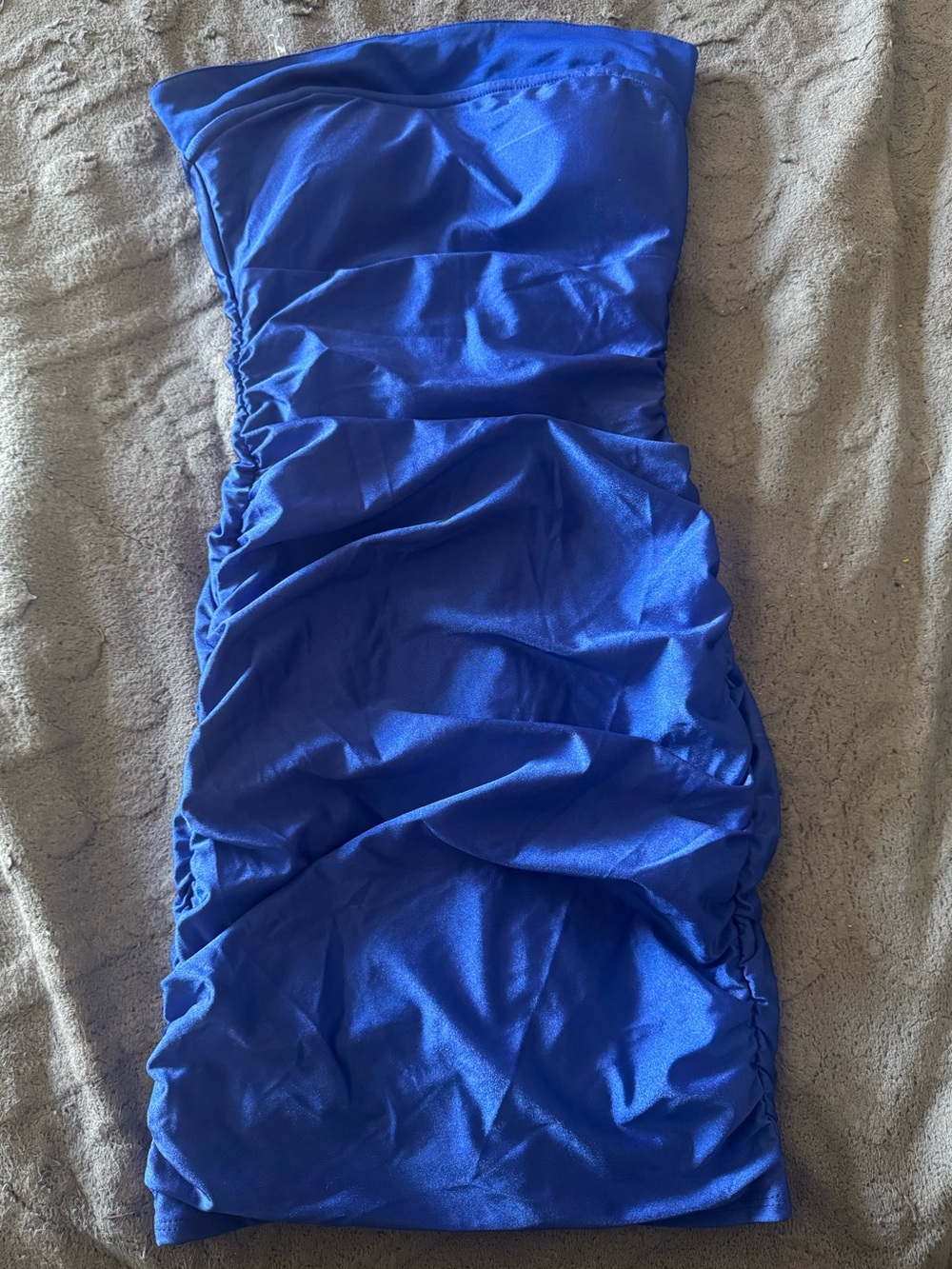Strapless One-Piece Dress in Royal Blue